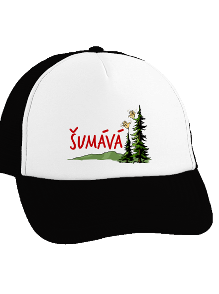 Šumává kšiltovka truckerka Black cap