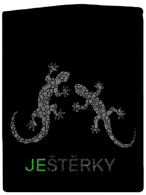 Ještěrky dámská mikina na zip Black