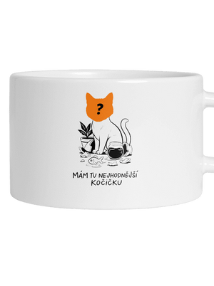 Mám nejhodnější kočičku hrnek makronka White