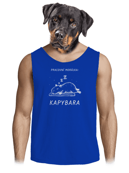 Pracovní morálka pánské tílko Royal Blue