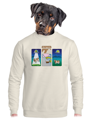 unisex mikina bez kapuce