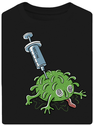 Zapíchlý covid unisex tričko oversized Black