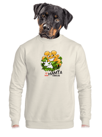 unisex mikina bez kapuce