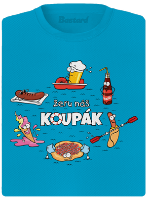 Český koupák dámské sportovní tričko Blue Atol