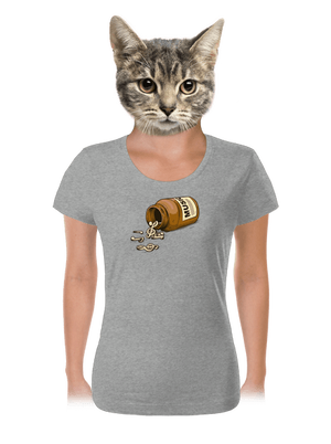 Music Pills dámské tričko Dark Gray Melange