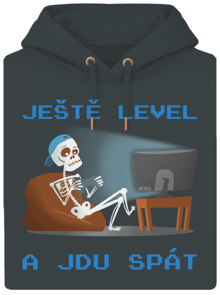 Ještě level unisex mikina premium Charcoal