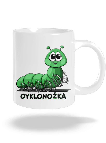 Cyklonožka velký hrnek White