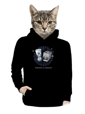 Winter is coming dámská mikina klokanka Black