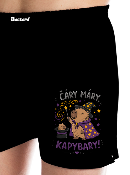 Čáry máry kapybary pánské trenky Black