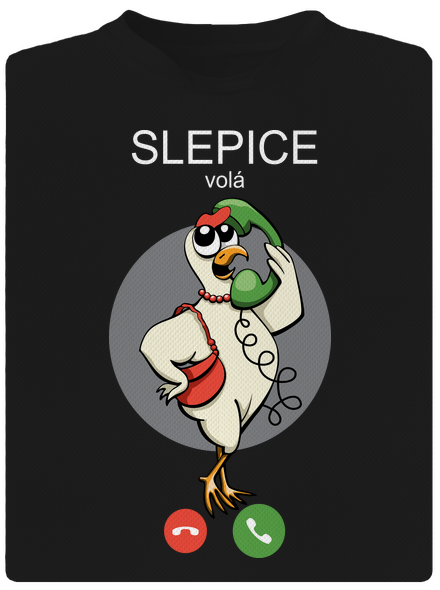 Slepice volá pánské sportovní tričko Black
