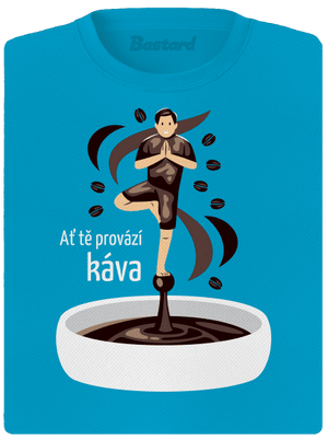 Káva provází dámské sportovní tričko Blue Atol