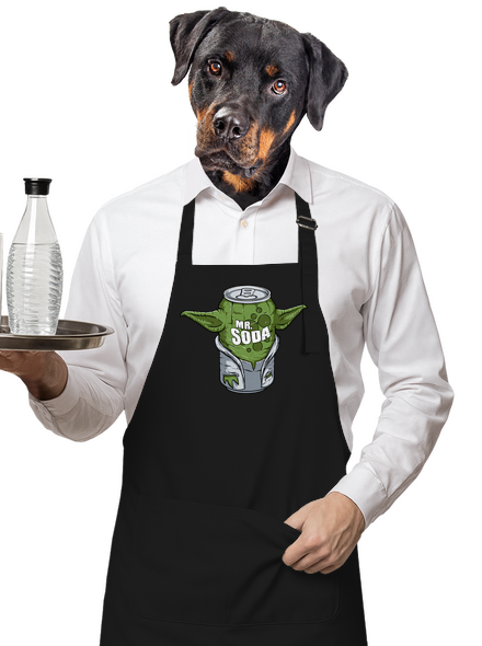 Mr. Soda zástěra Black