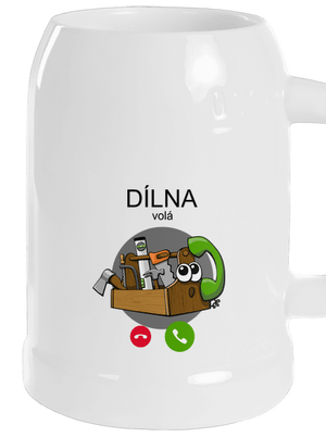 Dílna volá půllitr White