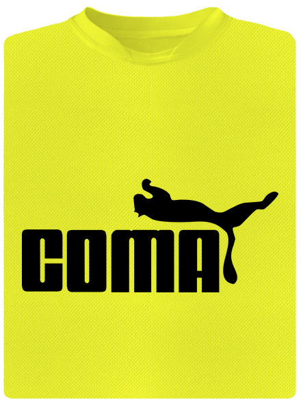 Coma pánské sportovní tričko Neon Yellow