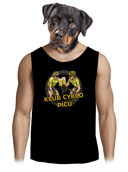 Klub cyklo píčů pánské tílko Black