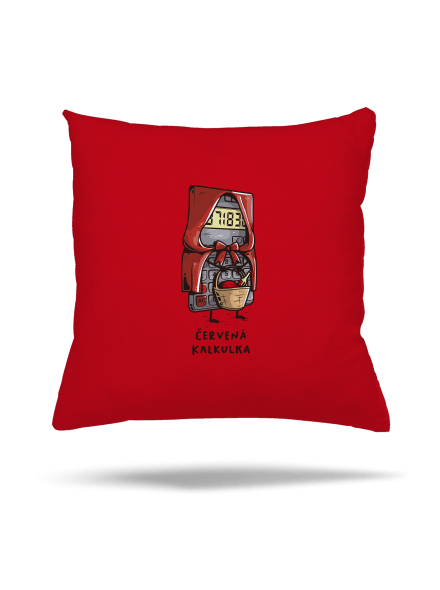 Červená kalkulka polštář Red