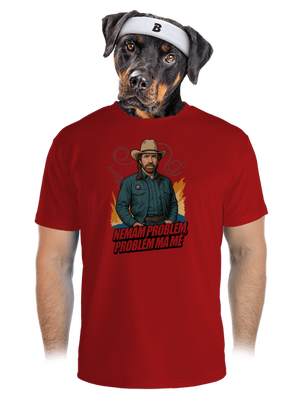 B19: Chuck Norris z Walker, Texas Ranger pánské sportovní tričko Red Mal