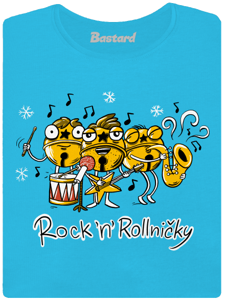 Rock 'n' rollničky dámské tričko s lemem Blue Atol
