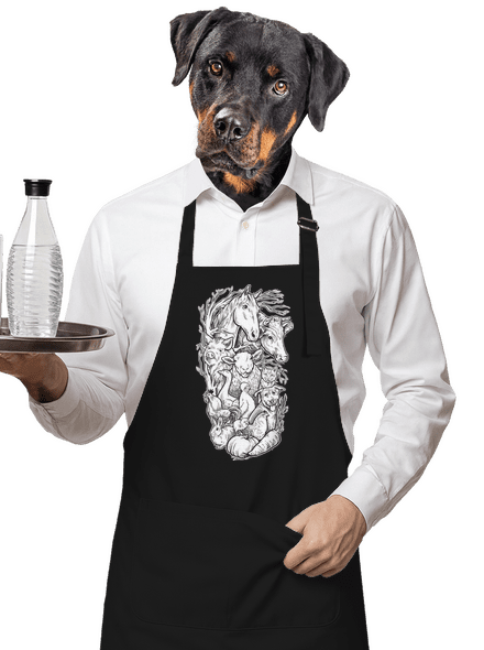 Pastvina zástěra Black