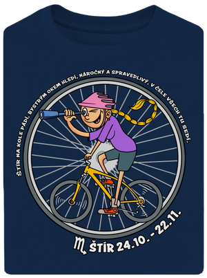 Cyklistický horoskop: Štír unisex tričko oversized Midnight Blue