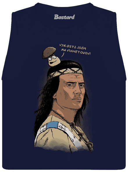 Vinnetou dámské tílko volné Navy