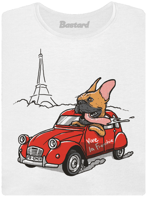 Francouzský buldoček dámské tričko White