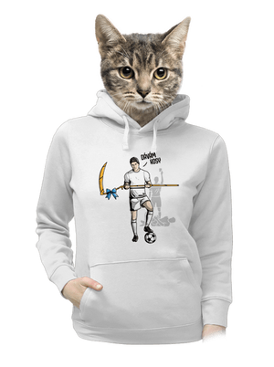 Dávám kosy dámská mikina klokanka White