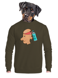 unisex mikina bez kapuce