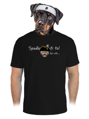 Spadlo ti to pánské sportovní tričko Black