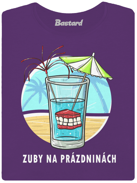 Zuby na prázdninách dámské tričko premium Purple