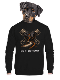 unisex mikina bez kapuce
