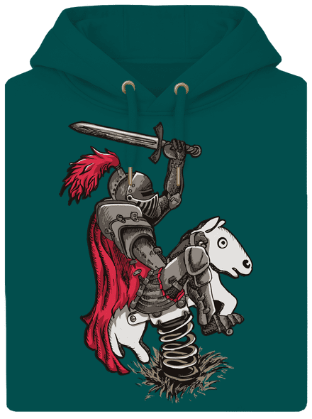 Rytíř unisex mikina premium Emerald Green