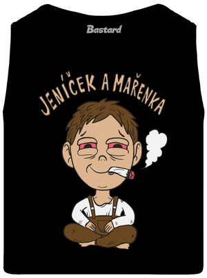 Jeníček a mařenka pánské tílko Black