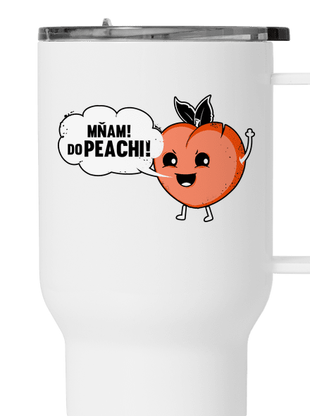 Mňam do peachi termohrnek White