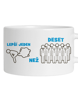 Jeden prd hrnek makronka White