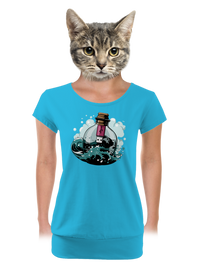 dámské tričko s lemem