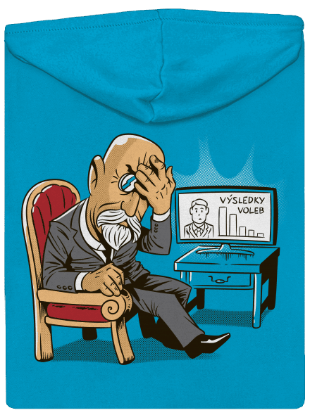 Masaryk dámská mikina na zip Blue Atol