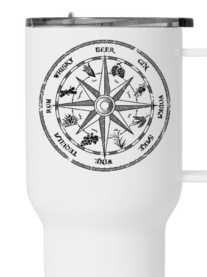 Alkoholický kompas termohrnek White