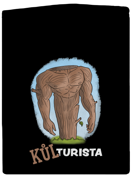 Kůlturista pánská mikina na zip Black