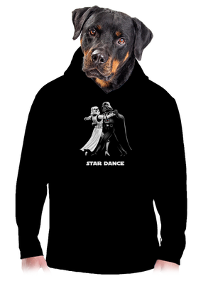 Star dance pánská mikina klokanka Black