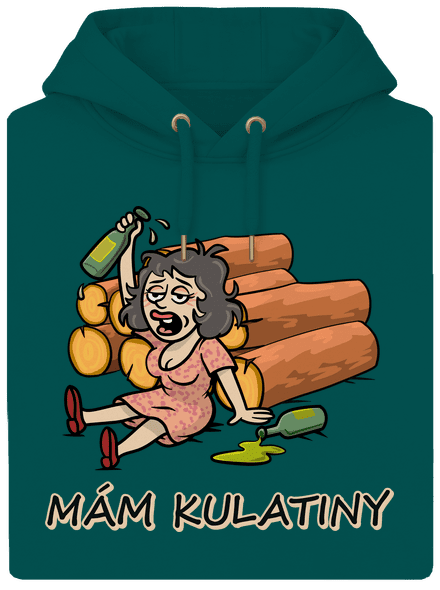 Mám kulatiny unisex mikina premium Emerald Green