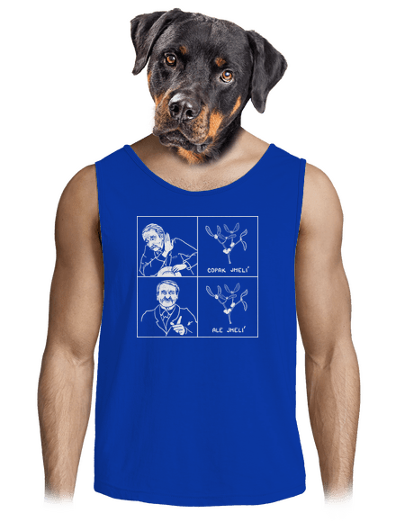 Cimrman: Copak jmelí pánské tílko Royal Blue