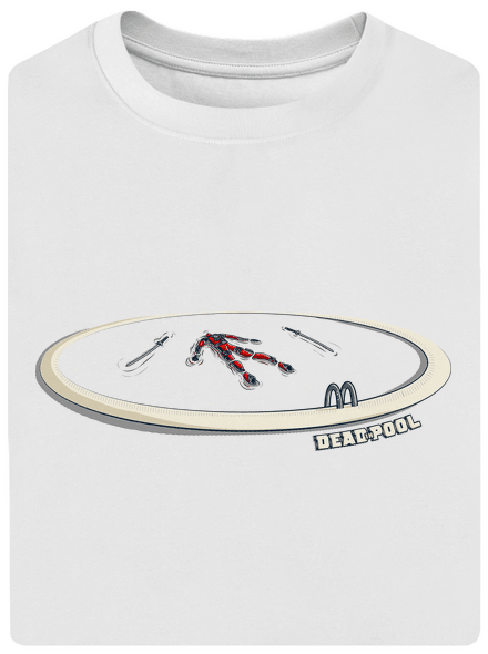 Dead in pool unisex tričko oversized White