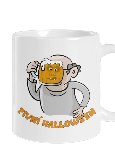 Pivní Halloween klasický hrnek White