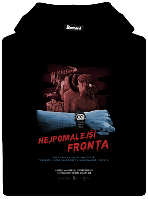 B13: Nejpomalejší fronta dámská mikina klokanka Black