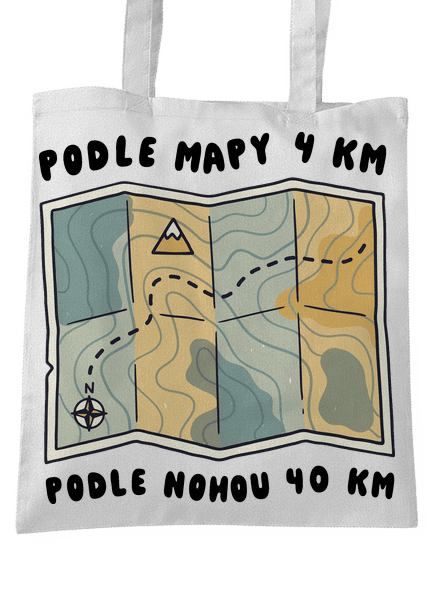 Podle mapy 4 km taška White