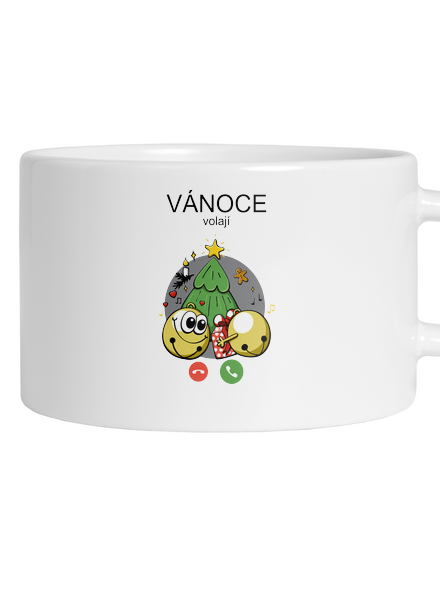 Vánoce volají hrnek makronka White