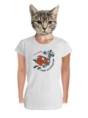 Tvrdě za vítězstvím dámské tričko premium White