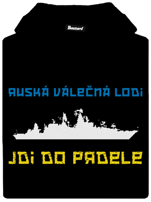 Ukrajina - Loď dámská mikina klokanka Black