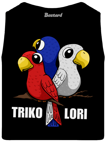 Trikolori pánské tílko Black